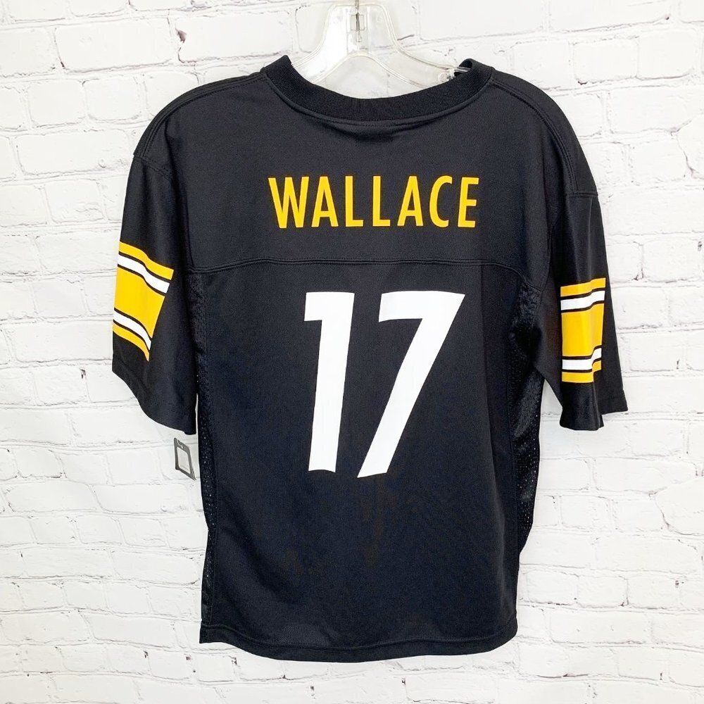 NWT PITTSBURGH STEELERS 17 MIKE WALLACE FOOTBALL JERSEY - YOUTH LARGE